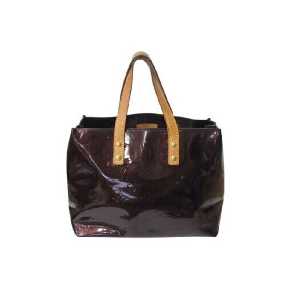 Louis Vuitton Monogram Vernis Patent Reed Handbag Amaranth Purple